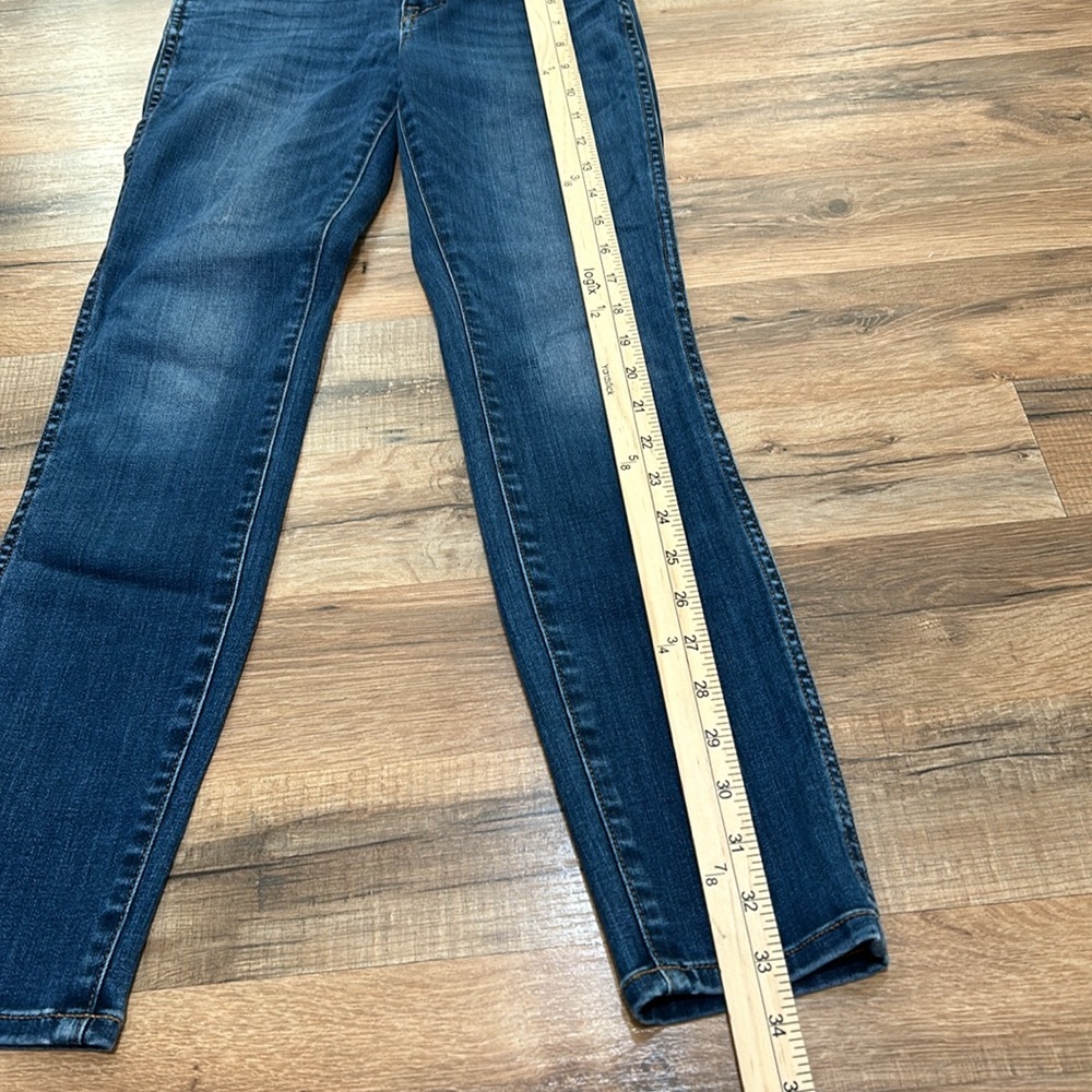 MADEWELL WOMENS 10” HIGH RISE SKINNY JEANS BLUE SZ 23 PETITE - Picture 7 of 12